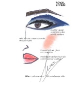Imagen Boceto Maquillaje Profesional Look Positano de Coleccion Temporada Primavera Verano 2012 de Royal Effem, Mediterranean Flavors